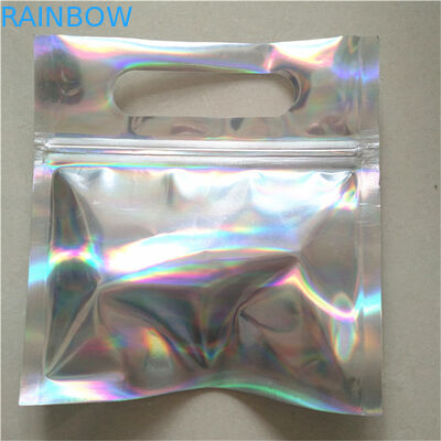 Gummy Candies Food Grade Holograficzne woreczki stojące CYMK Druk cyfrowy z otworem