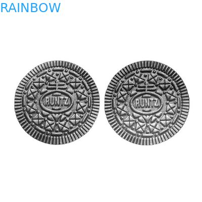 Cookie Round Shape Mylarowe torby z folii aluminiowej Zamykane jadalne 3,5g Die Cut