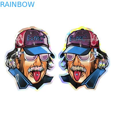 Soft Touch Mylar Foil Mini woreczki Die Cut Okrągły Kształt Z Ziplock