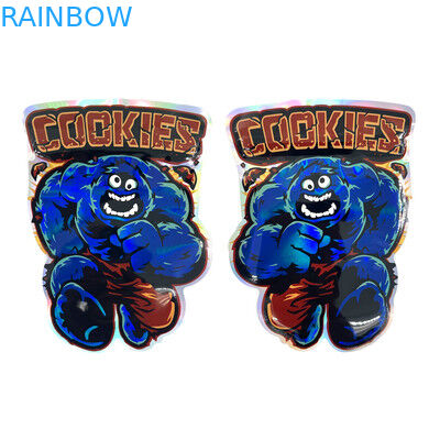 Soft Touch Mylar Foil Mini woreczki Die Cut Okrągły Kształt Z Ziplock