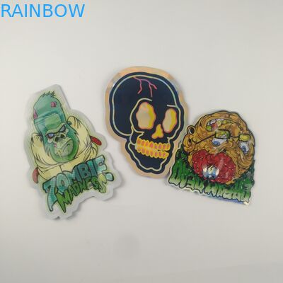 Gummies Jelly Cannabis Plastikowe woreczki Opakowanie Die Cut Custom Zipper Bags 3.5g