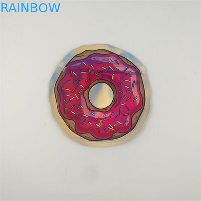 Gummies Jolly Cannabis Zipper Pouch Bags Die Cut Shape 7g