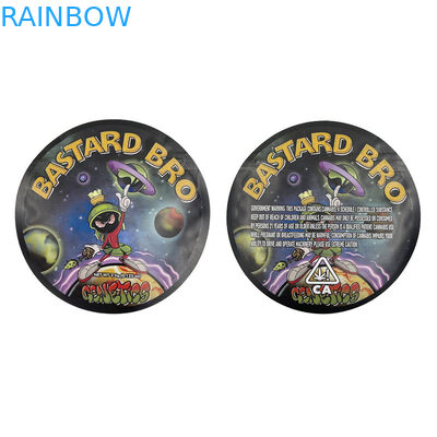 Mieszane koło Jadalne w kształcie wykrojnika Torba do pakowania z folii Mylar Odporny na zapach 3,5 g