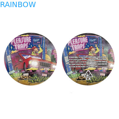 Mieszane koło Jadalne w kształcie wykrojnika Torba do pakowania z folii Mylar Odporny na zapach 3,5 g