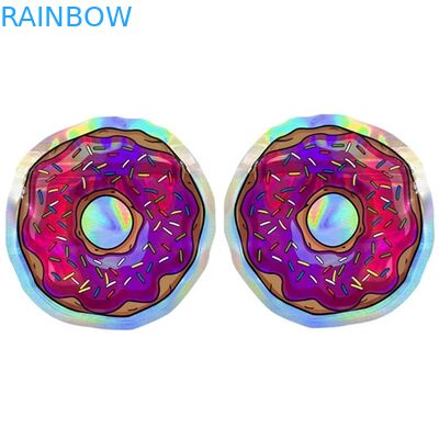 Odporne na zapach torby plastikowe Mylar Edibles Nasiona kwiatów Holograficzne torby o okrągłym kształcie 3.5G