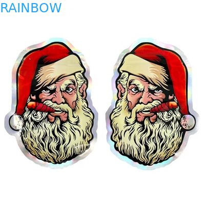 Koło Nieregularne, wielokrotnego zamykania, wycinane woreczki na cukierki Niestandardowy kształt Mylar Bag 3,5G 7G