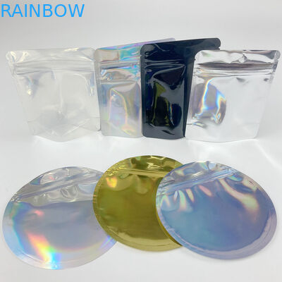 4 X 6 Mylar Custom Shape Stand Up Pouch z zamkiem zabezpieczającym przed dziećmi