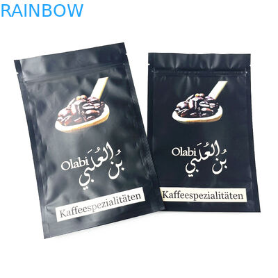 Druk cyfrowy Niestandardowy Mylar 8 uncji Ziarna kawy Opakowanie na zamek błyskawiczny