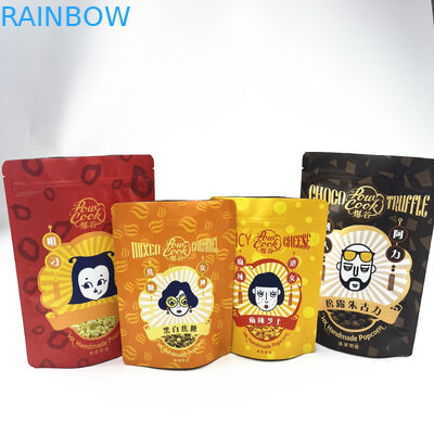 Wielokrotnego zamykania, odporne na zapach, aluminiowe torby do pakowania Ziplock z mylarem na ciasteczka z przekąskami spożywczymi