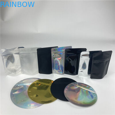 Plastikowa okrągła stojąca torebka na suwak Runtz Edibles Die Cut Shaped Mylar Bag 3,5g