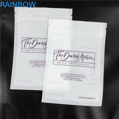 Niestandardowe drukowane płaskie nakładki Mylar Matte Packaging Bags with One Side Clear