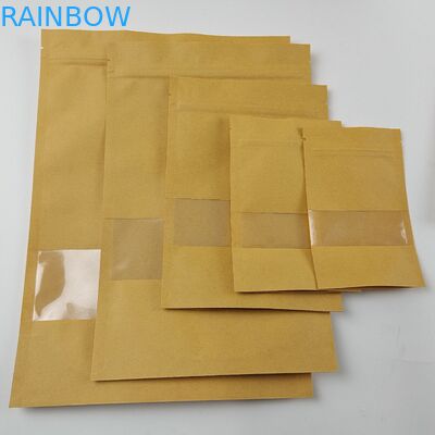 Niestandardowe nadruki Torby na herbatę spożywczą Opakowanie Zipper Doypack Przejrzyste torby papierowe z logo