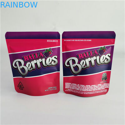 Plastikowe pakowanie przekąsek do kawy i herbaty Zamykane torby Ziplock Niestandardowe etui Laminowane Runtz