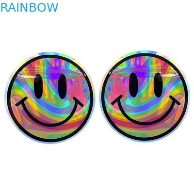 Niestandardowy nieregularny kształt Mylar Plastikowa torba na suwak Zapach Odporny na zapach 3,5g 7g