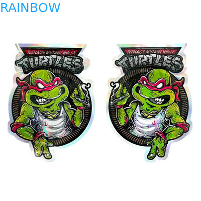 3,5g 7g Zamykany zamek błyskawiczny Mylar Opakowania na żywność Nieregularny kształt do ciastek z cukierkami