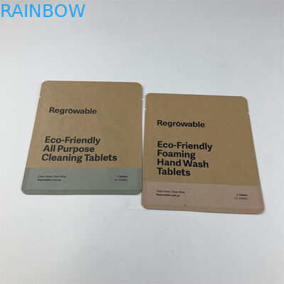 Druk cyfrowy Kompostowalna torba papierowa Ekologiczna klasa spożywcza na słodycze z przekąskami