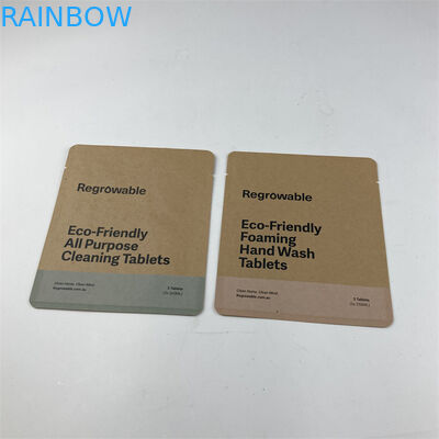 Druk cyfrowy Kompostowalna torba papierowa Ekologiczna klasa spożywcza na słodycze z przekąskami