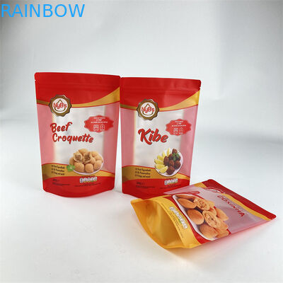 Niestandardowe jedzenie jadalne Stand Up Pouch Orzechy Nerkowiec Opakowanie z orzeszków ziemnych Przezroczysta torebka na zamek błyskawiczny