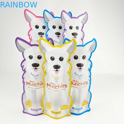 Torba do pakowania foliowego z nadrukiem cyfrowym Nieregularna plastikowa wycinana jadalna torebka na suwak na żywność