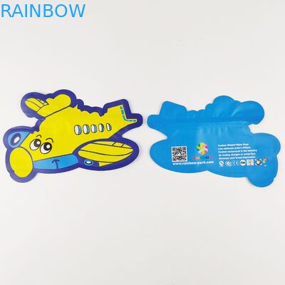 Specjalnie ukształtowane niestandardowe drukowane torby Mylar Die Cut Nieregularna torebka z zamkiem błyskawicznym