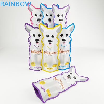 Specjalnie ukształtowane niestandardowe drukowane torby Mylar Die Cut Nieregularna torebka z zamkiem błyskawicznym