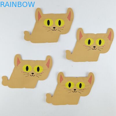 Plastikowe torby foliowe Ziplock w kształcie torby zabezpieczające przed dziećmi, z nadrukiem cyfrowym, nieregularne torby do pakowania foliowego