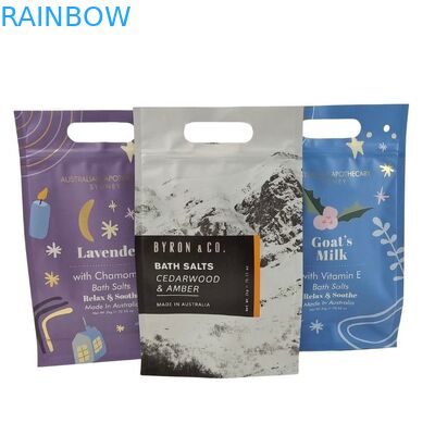 Custom Design Stand Up Zipper Pouch Body Scrub Packaging Aluminium Foil Mylar Bags