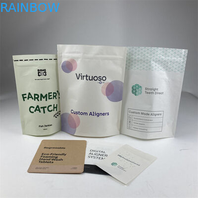 Zęby Clear Aligners Torby do pakowania Mylar MOPP Kraft Paper PE One Side Transparent