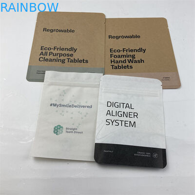 Zęby Clear Aligners Torby do pakowania Mylar MOPP Kraft Paper PE One Side Transparent