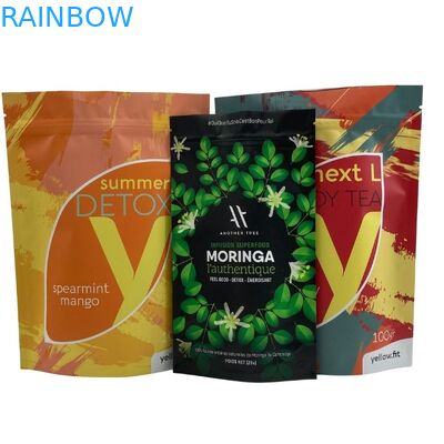 Odporny na wilgoć, stojący pokrowiec na zamek błyskawiczny do pakowania kawy i herbaty