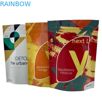 Odporny na wilgoć, stojący pokrowiec na zamek błyskawiczny do pakowania kawy i herbaty