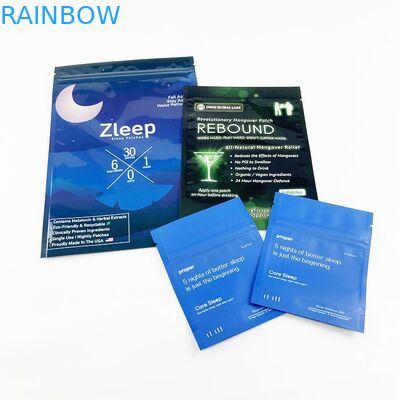 Biodegradowalna folia Kraft Paper Puste saszetki Próbki kosmetyczne Trzystronnie zamykana torba