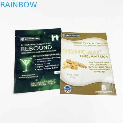 Biodegradowalna folia Kraft Paper Puste saszetki Próbki kosmetyczne Trzystronnie zamykana torba