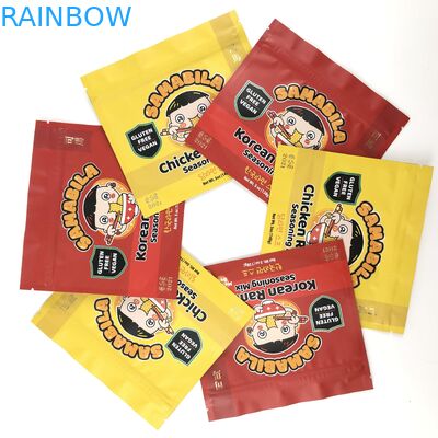 Przezroczyste, niestandardowe drukowane torby Mylar Odporny na zapach woreczek 3,5 g Jadalne torby foliowe Ziplock