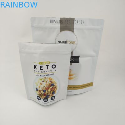 3,5 g Jadalna torba do pakowania żywności Mylar Stojące woreczki z okienkiem na zamek błyskawiczny