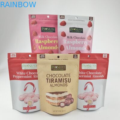 3,5 g Jadalna torba do pakowania żywności Mylar Stojące woreczki z okienkiem na zamek błyskawiczny