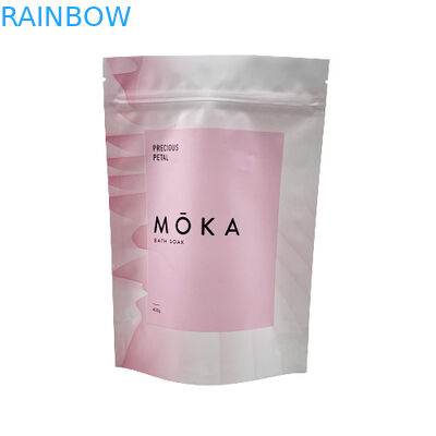 Niestandardowe nadrukowane logo Stand Up Ziplock Pouch Sól morska / mydło w płynie / opakowanie do peelingu ciała