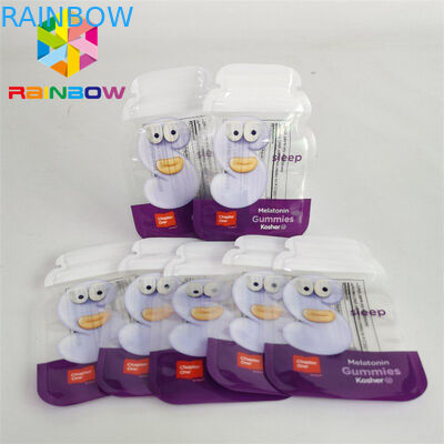 Niestandardowe drukowane wycinane worki mylarowe 1g 3,5g 7g 14g 28g Odporne na dzieci do ciasteczek