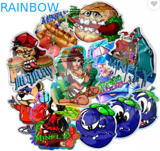 Miękka w dotyku jadalna torba do pakowania żywności 3,5 g Cookie Special Shape Die Cut Mylar Bags