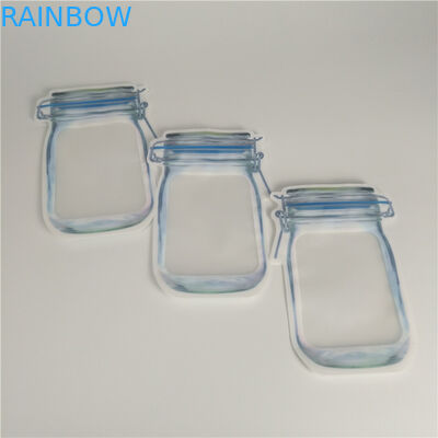 Torba z mylaru o niestandardowym kształcie 3,5 g Holograficzna torba odporna na zapachy z zamkiem błyskawicznym