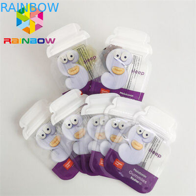 Wycinana mała, zamykana, odporna na zapach torba 3,5 g Cookie Mylar Torebki na żywność