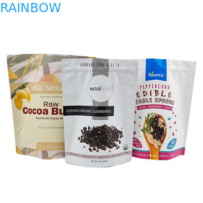 Dostosowane opakowanie jadalne Stand Up Pouch Bag z zamkiem błyskawicznym odpornym na zapachy