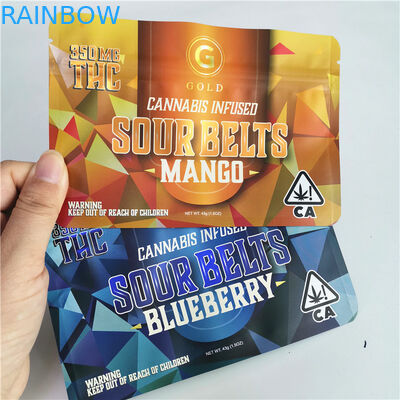 Torba do pakowania marihuany CBD Weed 420 Druk cyfrowy Doypack Die Cut Ziołowe kadzidło