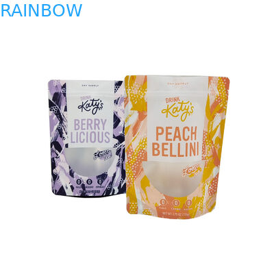 Stand Up Snack Food Plastikowa torba Zipper Mylar Pouch Opakowanie Cukierki Cookie
