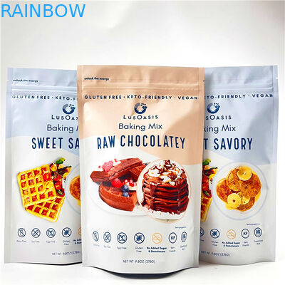 Drukowane etui z mylaru spożywczego Cookie Cake Snack Bag Opakowanie Zip Lock Laminowane