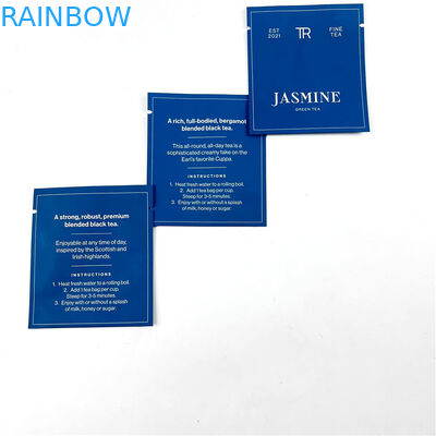 500 szt. Opakowania Drukowanie Torby z mylaru do torebek z czarną zieloną herbatą