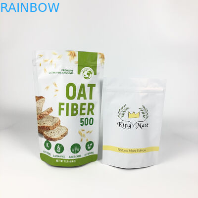 Opakowania na etykiety niestandardowe Woreczki mylarowe Woreczki laminowane z płatkami owsianymi Zipper Doypacks