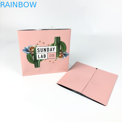 Opakowanie z suszonych kwiatów Różowa torba z mylaru termicznego Centrum drukowania Zapieczętowana torebka z trzech stron