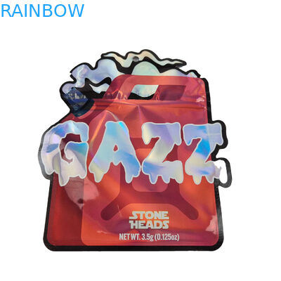 Niestandardowy drukowany kształt Die Cut Mylar Torby 1g 3,5g 7g 14g 28g Do jadalnych ciasteczek