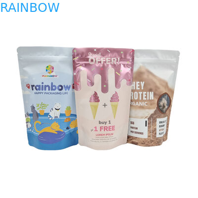 Opakowanie na żywność z zamkiem błyskawicznym Jadalne 250 g Kawiarnia Wrapper Zamykana torebka stojąca